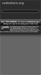 Mobile Screenshot of codeshare.org